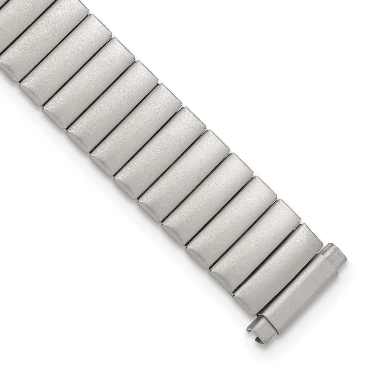 Debeer 10-13mm Ladies Satin Silver-Tone De-Flexo Link 5.75 Inch Watch Band EL811