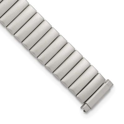 Debeer 10-13mm Ladies Satin Silver-Tone De-Flexo Link 5.75 Inch Watch Band EL811