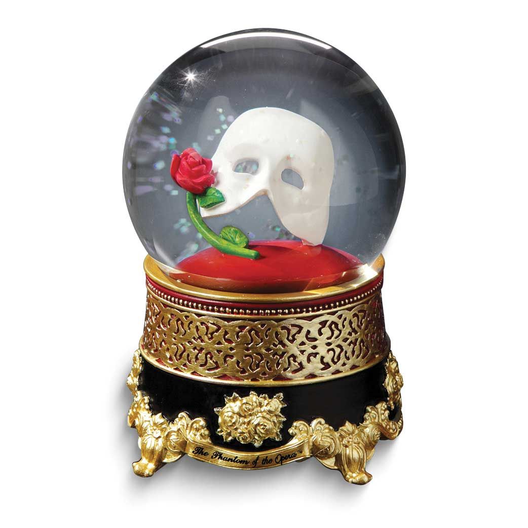 San Francisco Music Box Co. Phantom of The Opera Classic Mask with Rose (Plays Music of The Night) …