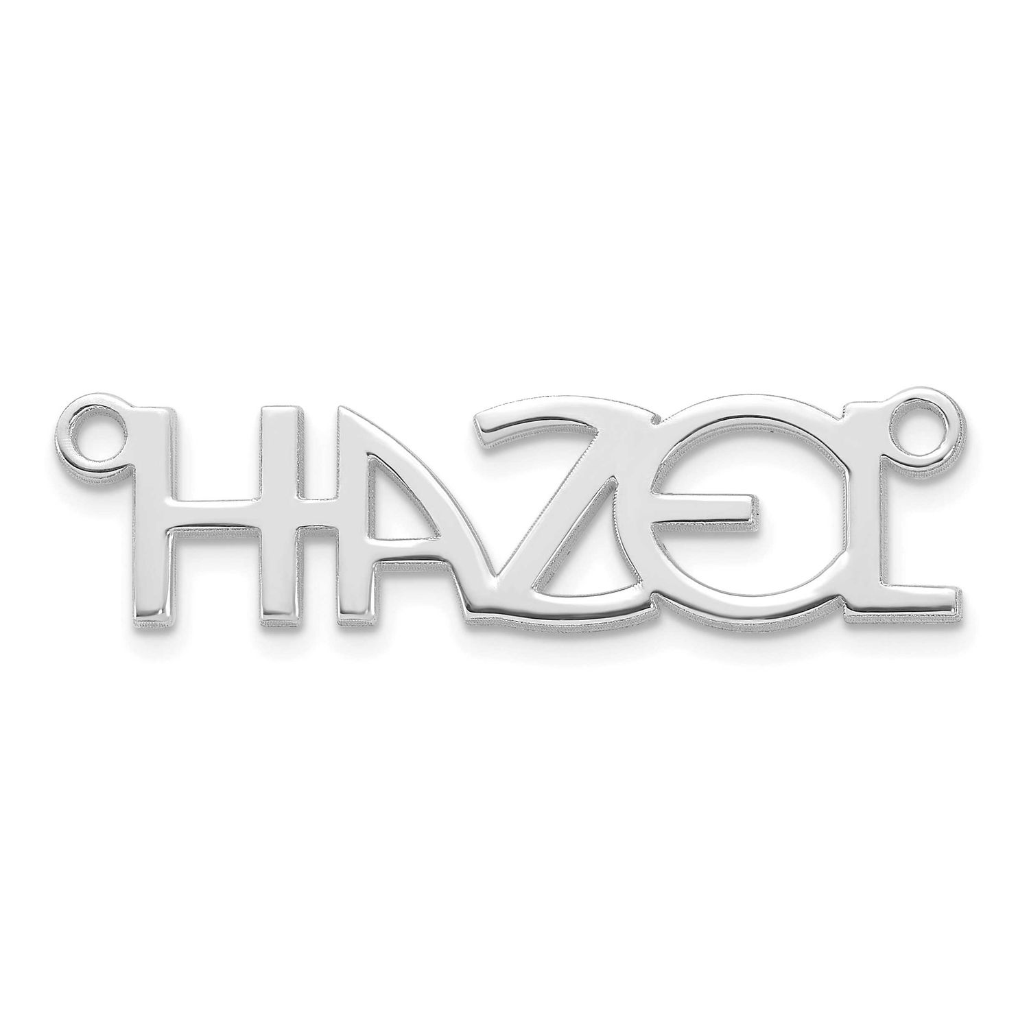 Name Plate Sterling Silver Rhodium-plated XNA1510SS