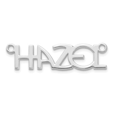 Name Plate Sterling Silver Rhodium-plated XNA1510SS