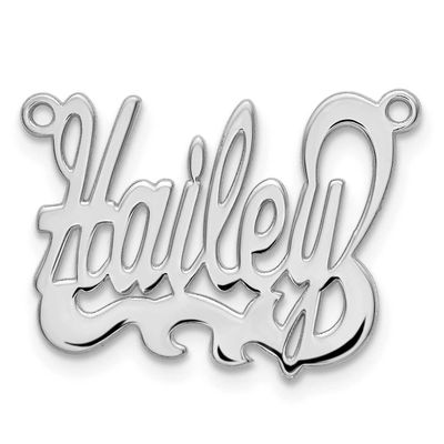 Name Plate 14k White Gold Polished XNA137W 191101541322