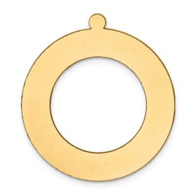 Round with Hole with Eyelet Stamping 14k Gold YG1078/18