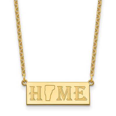 Home/State Necklace Sterling Silver Gold-plated XNA1518GP