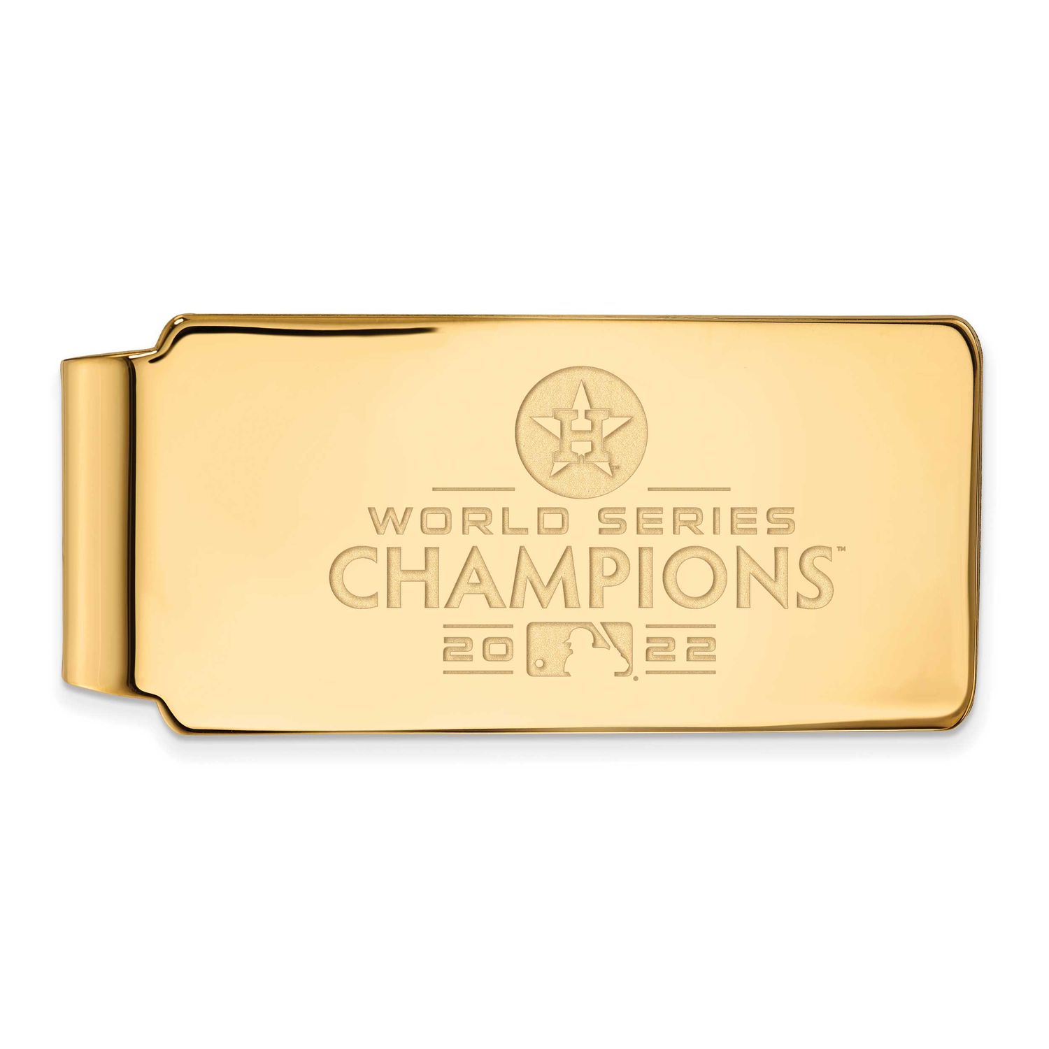 Ruthenium2022 World Series Champions Houston Astros Money Clip Sterling Silver Gold-plated GP011AST…