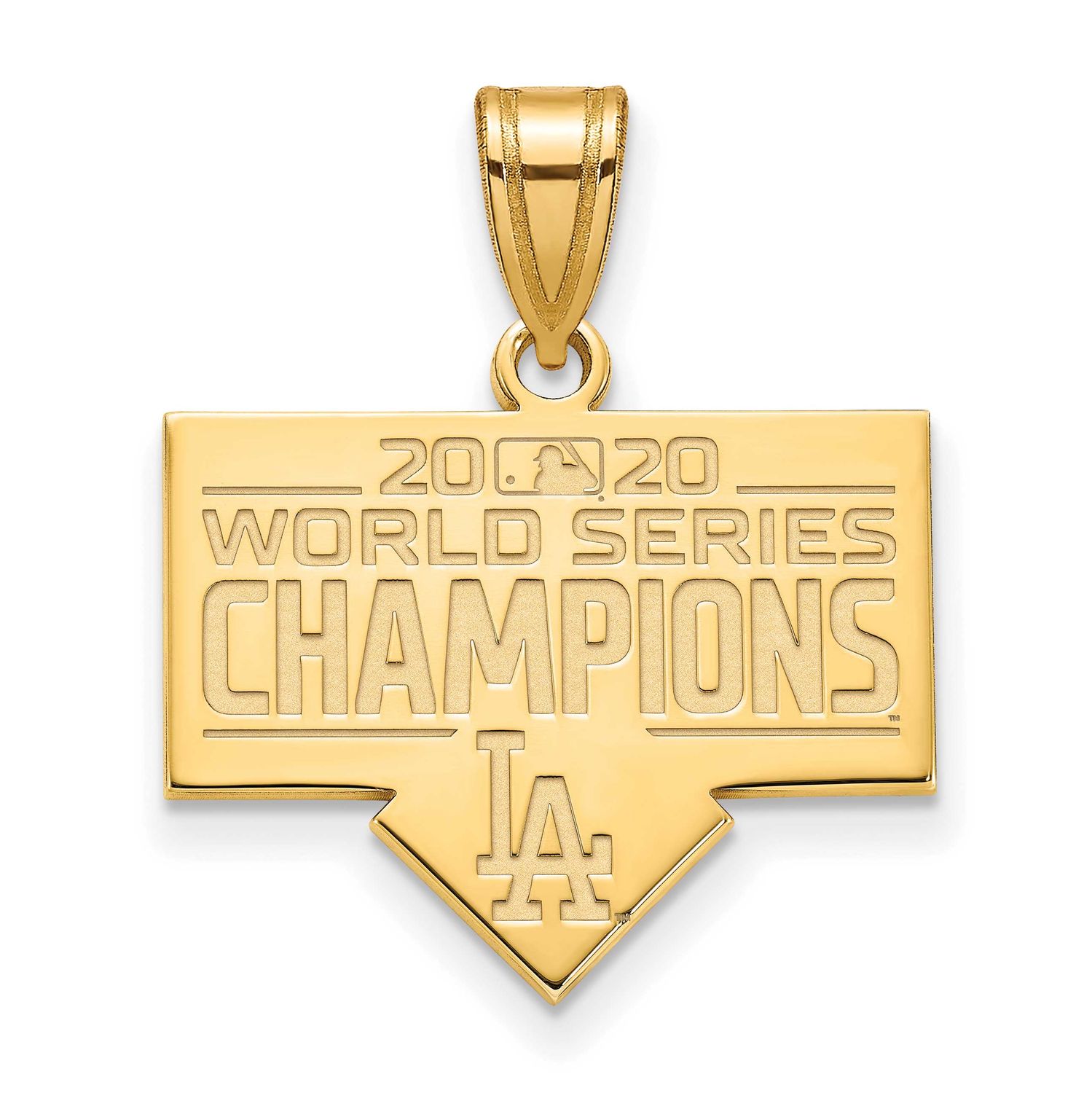 2020 World Series Champions Los Angeles Dodgers Medium Pendant Gold-plated GP002DOD20 191101561573