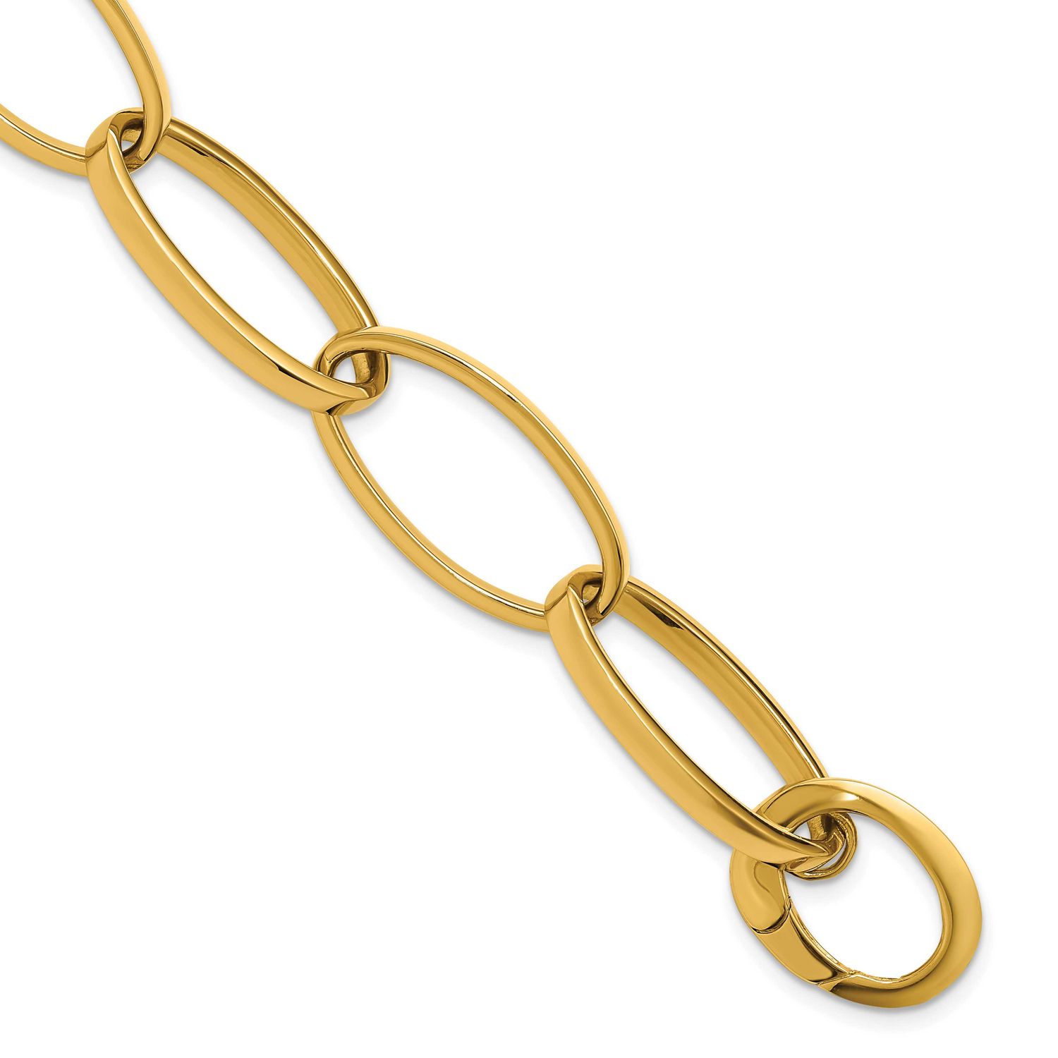 Link Bracelet 14k Gold Polished LF2007-7.75 196904324967