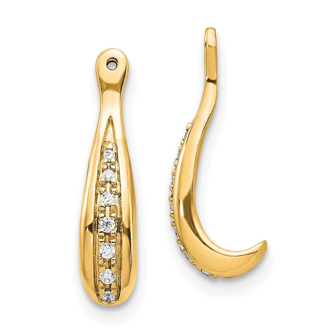 Diamond Earrings Jackets 14k Gold EJM5337-006-YA 883957967462
