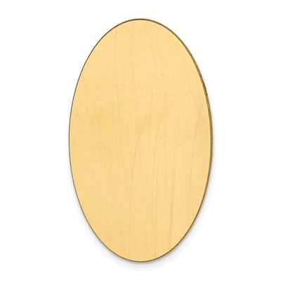 Long Oval Stamping 14k Gold YG1109/18