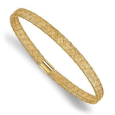 Fancy Stretch Bangle Bracelet 10k Gold 10LF669 196904289679