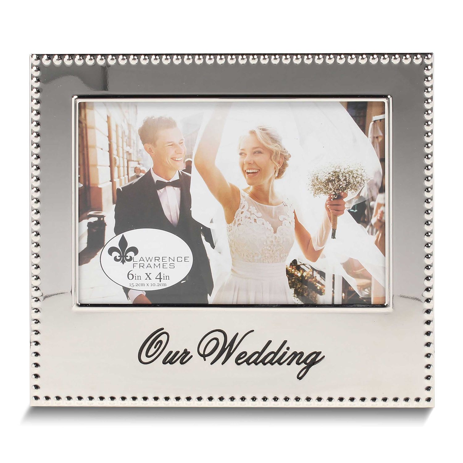 Silver-Tone Our Wedding 4x6 Photo Frame GM19143 751148071000