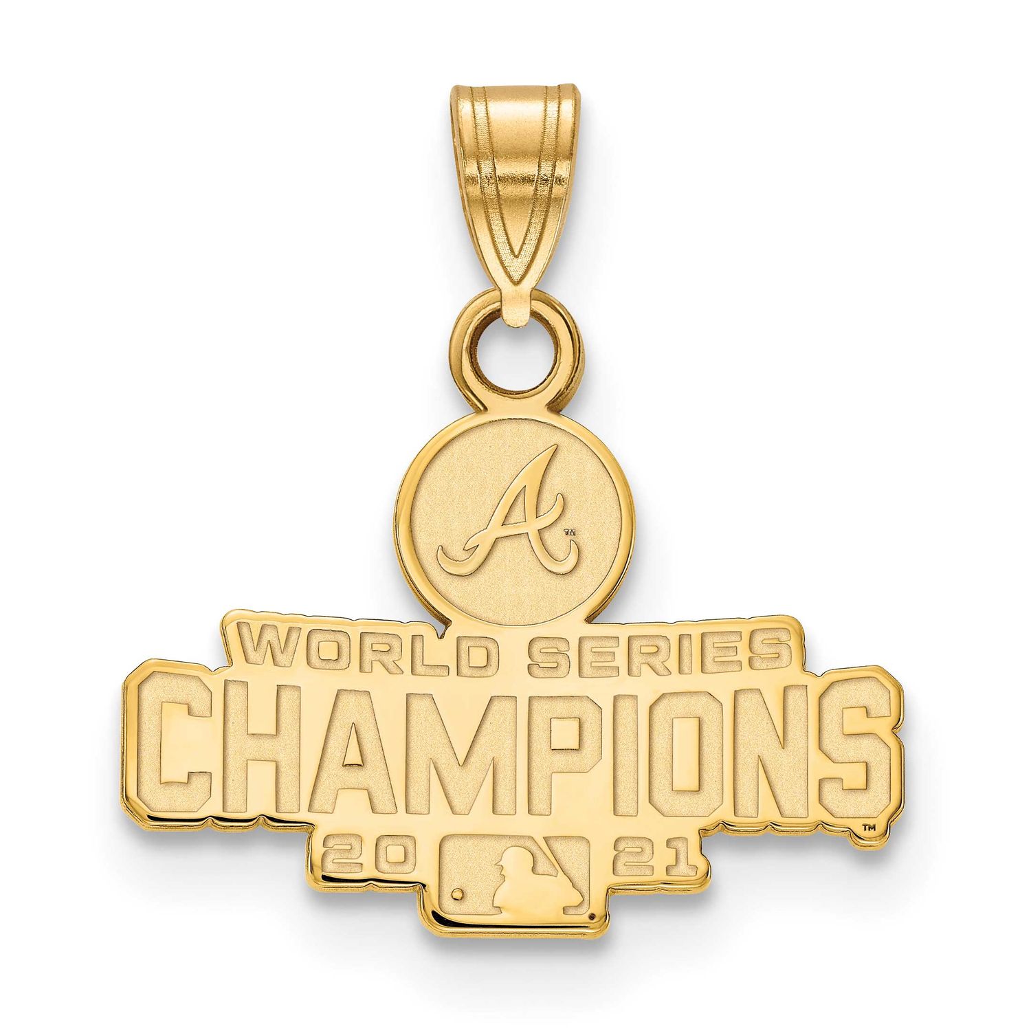 2021 World Series Champions Atlanta Braves Small Pendant Gold-plated GP001BRA21 883957952383