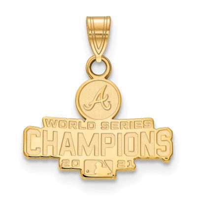 2021 World Series Champions Atlanta Braves Small Pendant Gold-plated GP001BRA21 883957952383