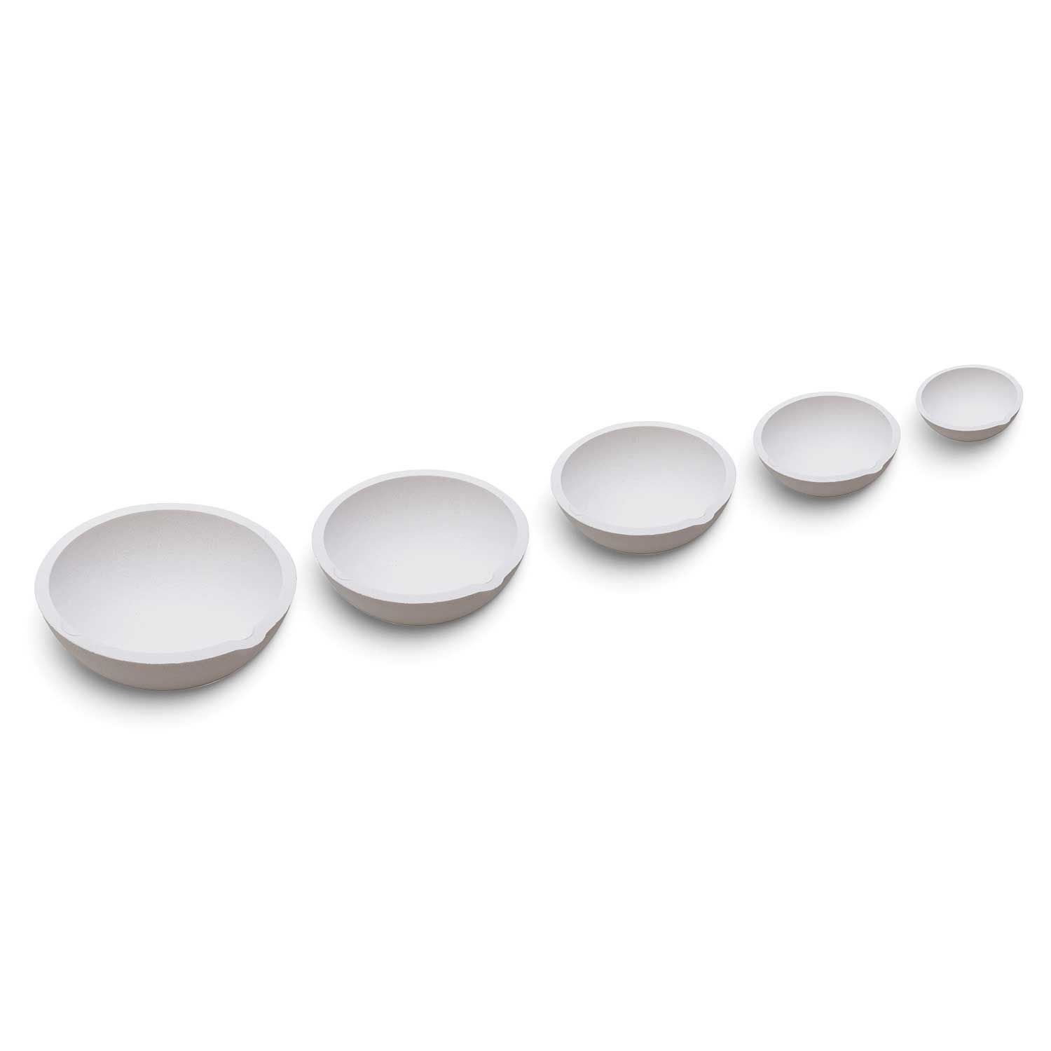 Pkg/5 1.75In, 2.25In, 3In, 4 Inch and 5.5 Inch Melting Dishes JT5683 654207138013