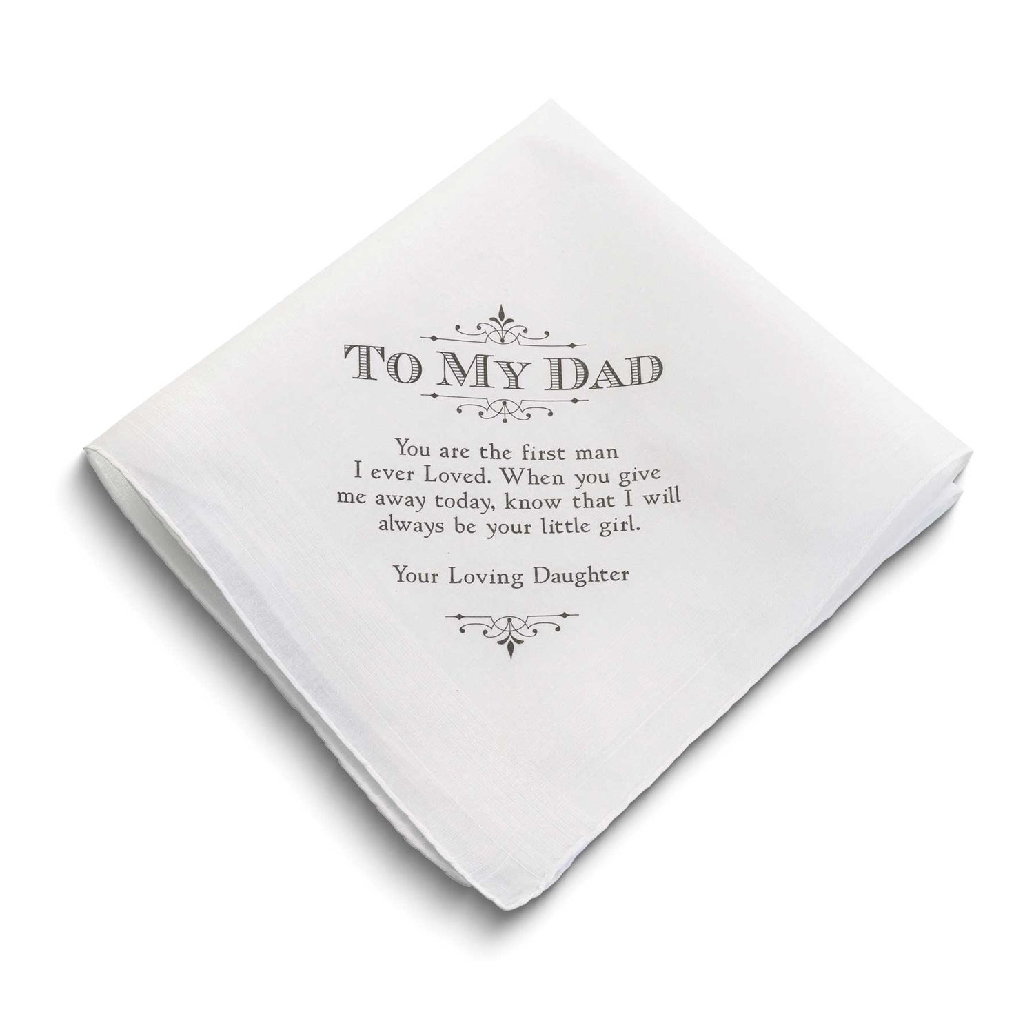 Lillian Rose To My Dad with Sentiment Cotton Hankie GM13627 710309411192