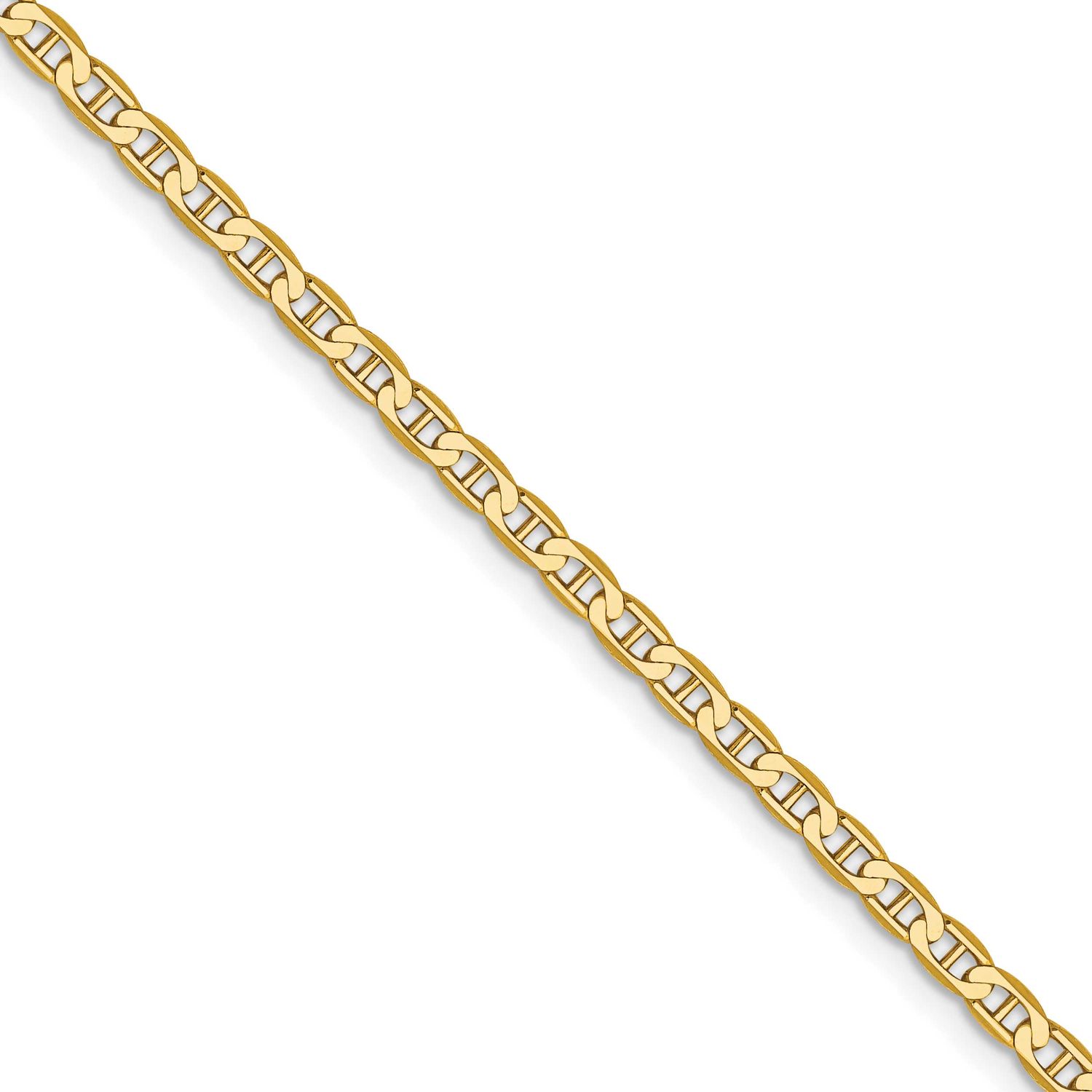 2.4mm Concave Anchor Chain (100 Inch Spool) 14k Gold FCA065-100