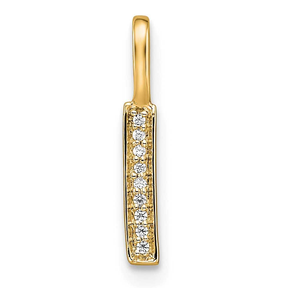 Diamond Letter I Initial Pendant 14k Gold PM8367I-003-YA