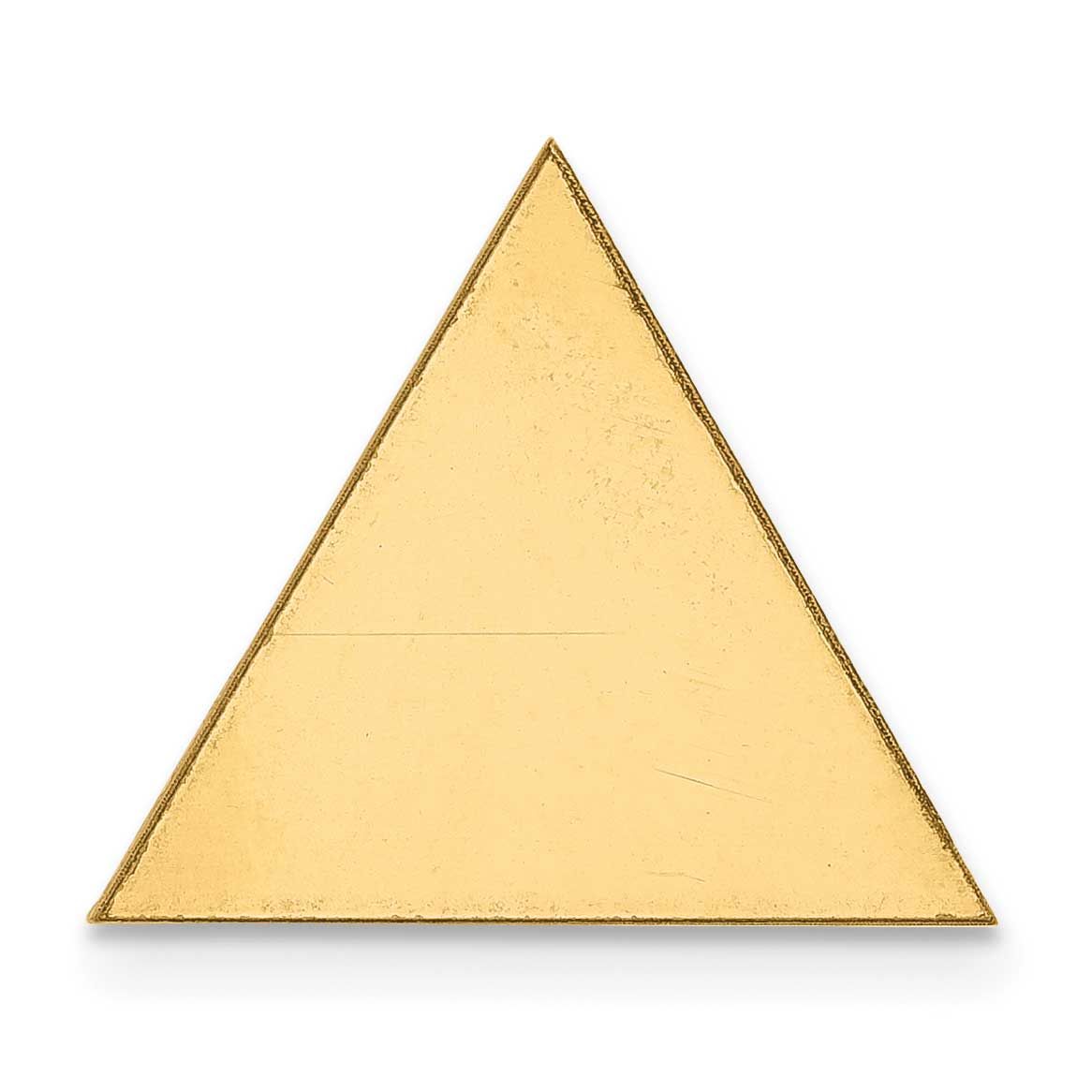 Triangle Shape Stamping 14k Gold YG1198/18