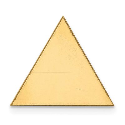 Triangle Shape Stamping 14k Gold YG1198/18