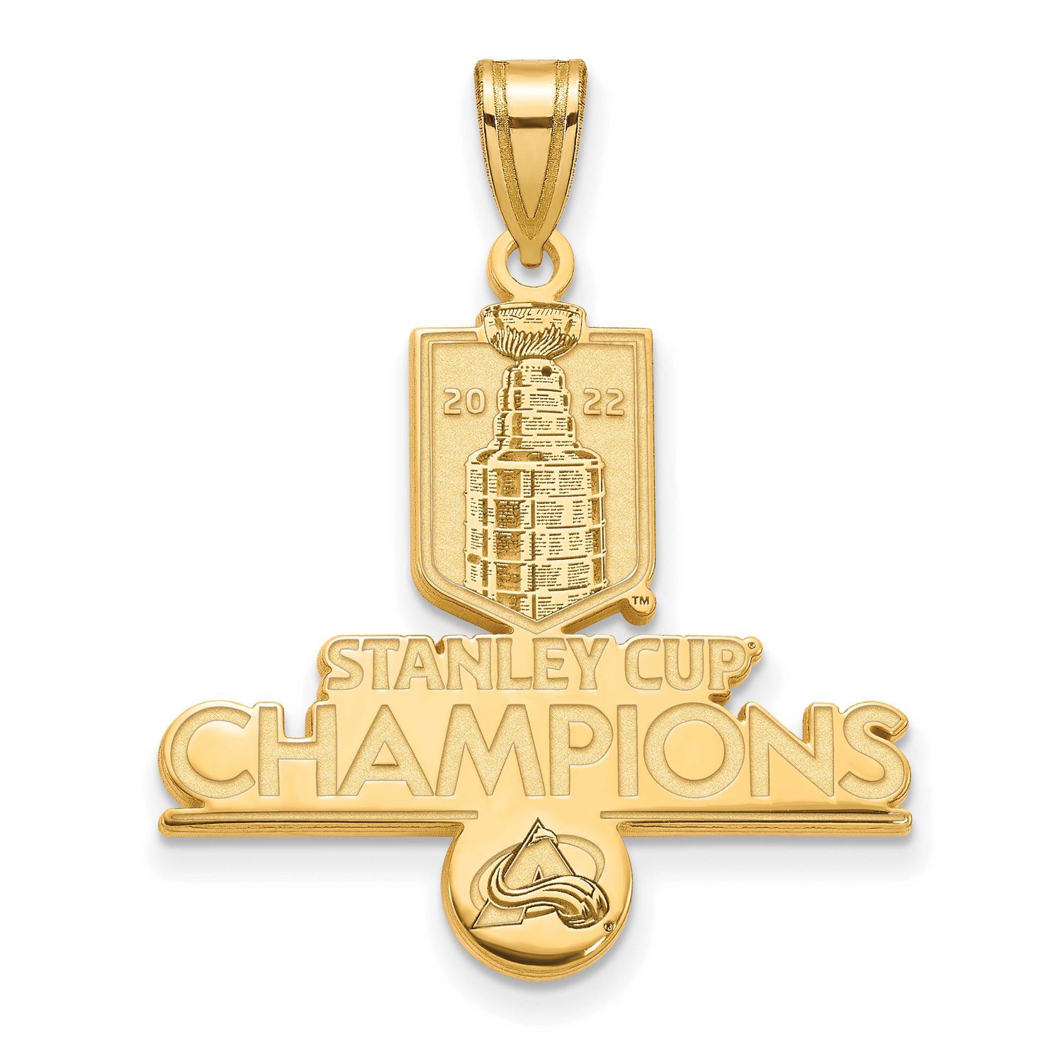 2022 Stanley Cup Champions Colorado Avalanche Extra Large Pendant Gold-plated GP002AVA22 1969040922…