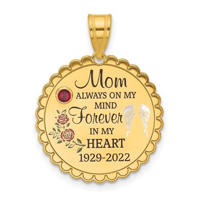Forever In My Heart with Birthstone Pendant 10k Gold 10XNA1479Y