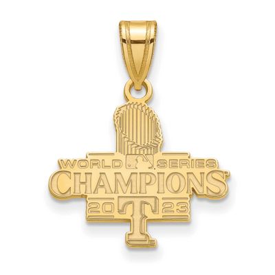 2023 World Series Champions Texas Rangers Medium Pendant Gold-plated GP002RAN23 196904204245
