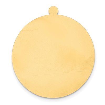Round with Eyelet Stamping 14k Gold YG1040/18