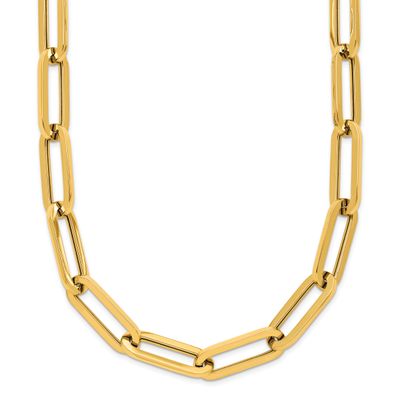 Fancy Link Necklace 14k Gold Polished LF2266-20 196904316900