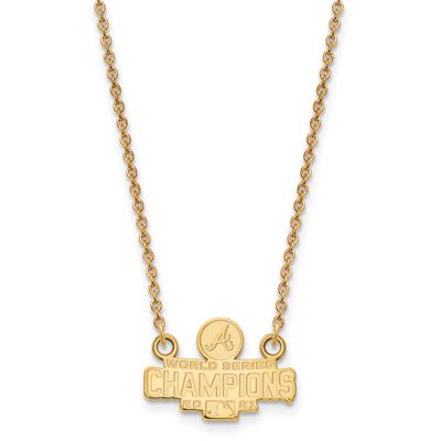 2021 World Series Champions Atlanta Braves Small Pendant with Neckla Gold-plated GP006BRA21-18 8839…