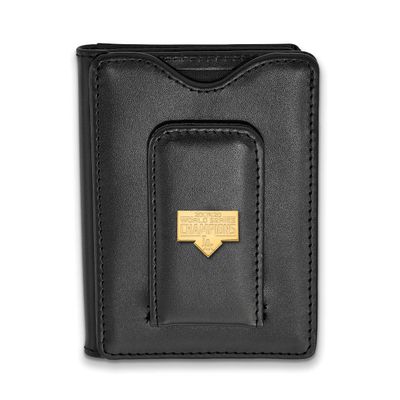 2020 World Series Champions Los Angeles Dodgers Black Leather Wallet Gold-plated GP010DOD20-W1 1911…