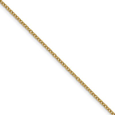 1.4mm Round Open Wide Link Cable Chain (100 Inch Spool) 14k Gold PEN214-100