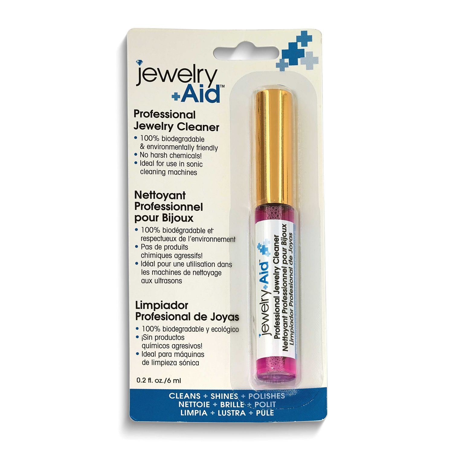 Jewelry Aid .02Fl Oz Tube Cleaner with Brush JT5630 196444001403