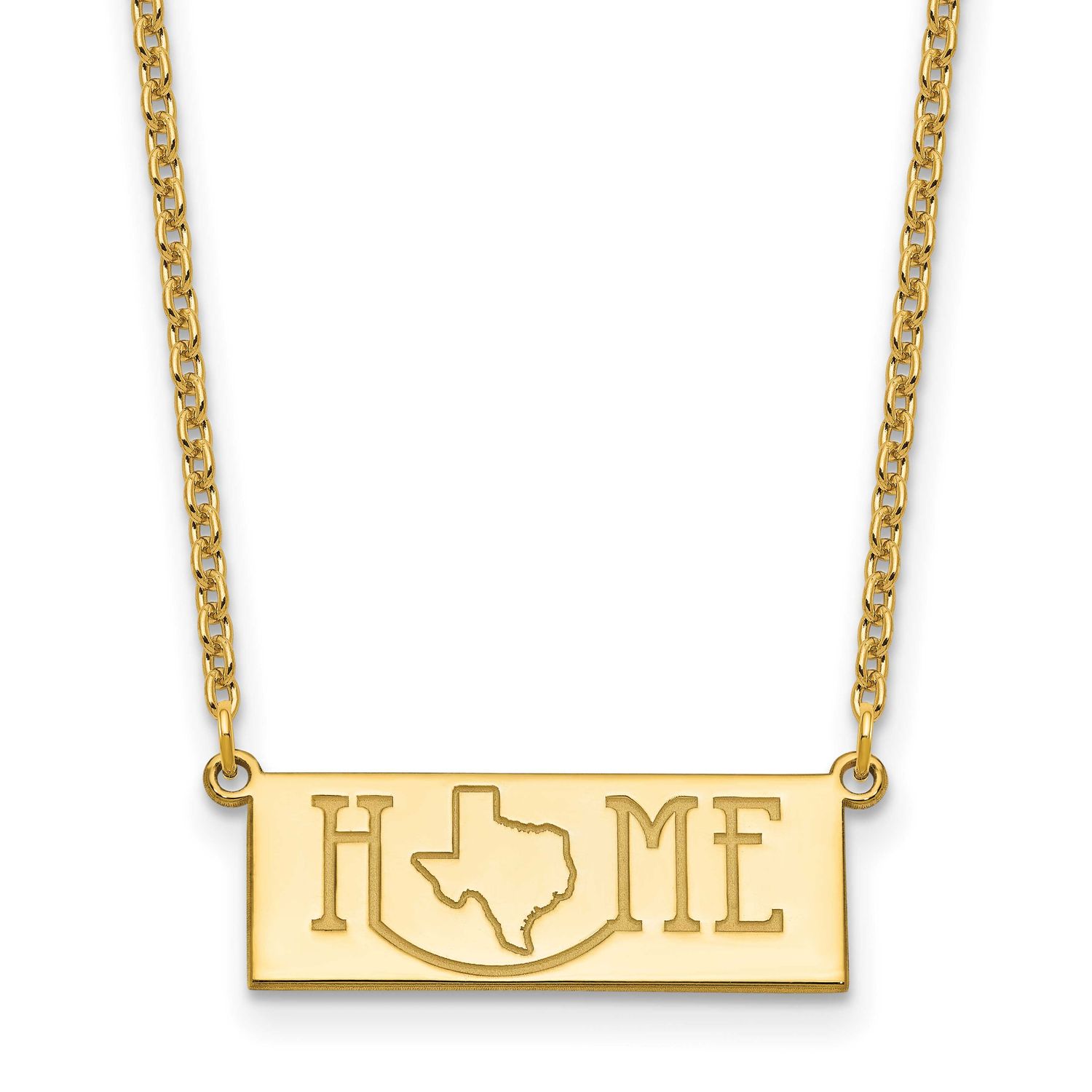 Home/State Necklace Sterling Silver Gold-plated XNA1519GP