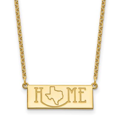 Home/State Necklace Sterling Silver Gold-plated XNA1519GP