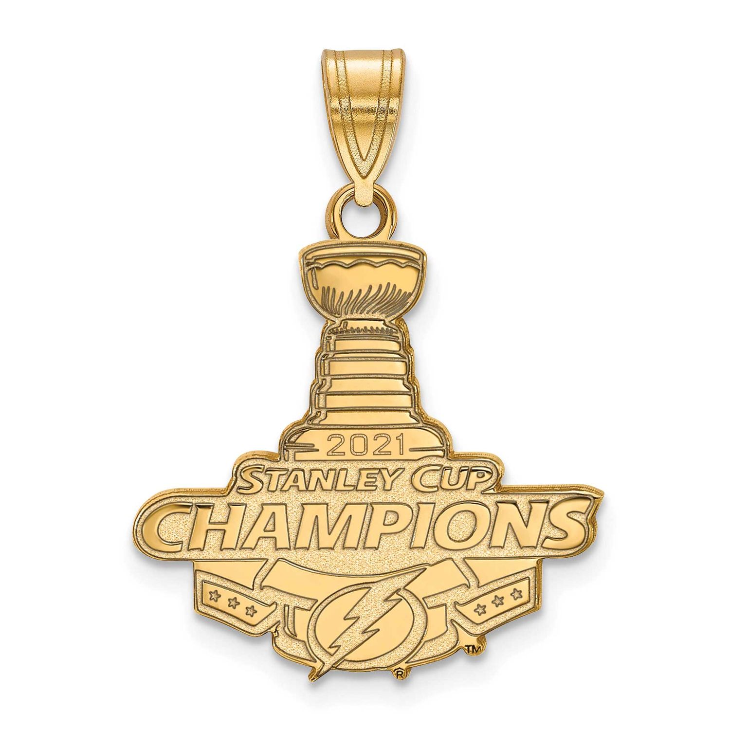 2021 Stanley Cup Champions Tampa Bay Lightning Large Pendant Gold-plated GP003LIG21