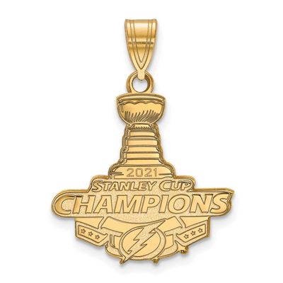 2021 Stanley Cup Champions Tampa Bay Lightning Large Pendant Gold-plated GP003LIG21