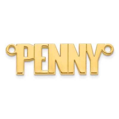 Atlantico Font Name Plate 14k Gold XNA1515Y