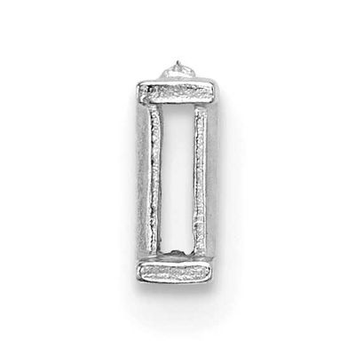 Narrow Baguette with Airline 3 x 1.75mm Setting 14k White Gold WG196-6
