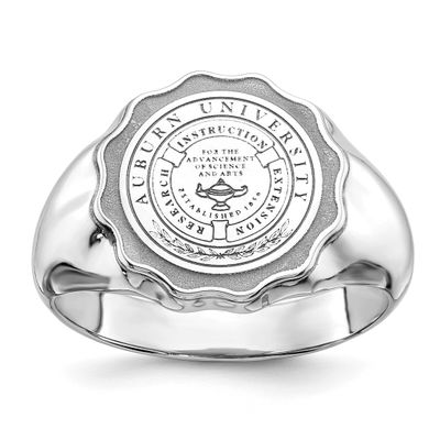 Auburn University Seal Ring Sz 11 Sterling Silver AU002GR-SS 191101779299