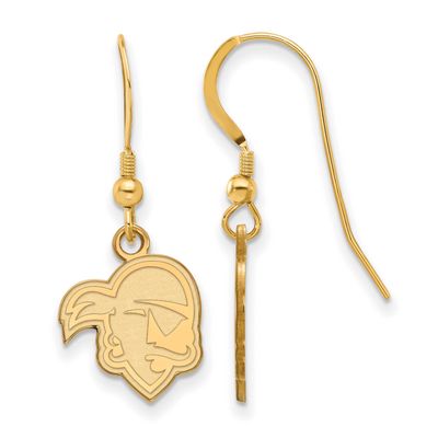Seton Hall University Pirate Small Dangle Wire Earrings Sterling Silver Gold-plated GP003SHU 886774…