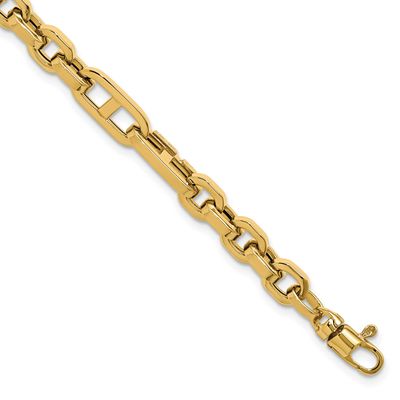 Fancy Link Bracelet 14k Gold Polished LF1947-7.5 196904329191