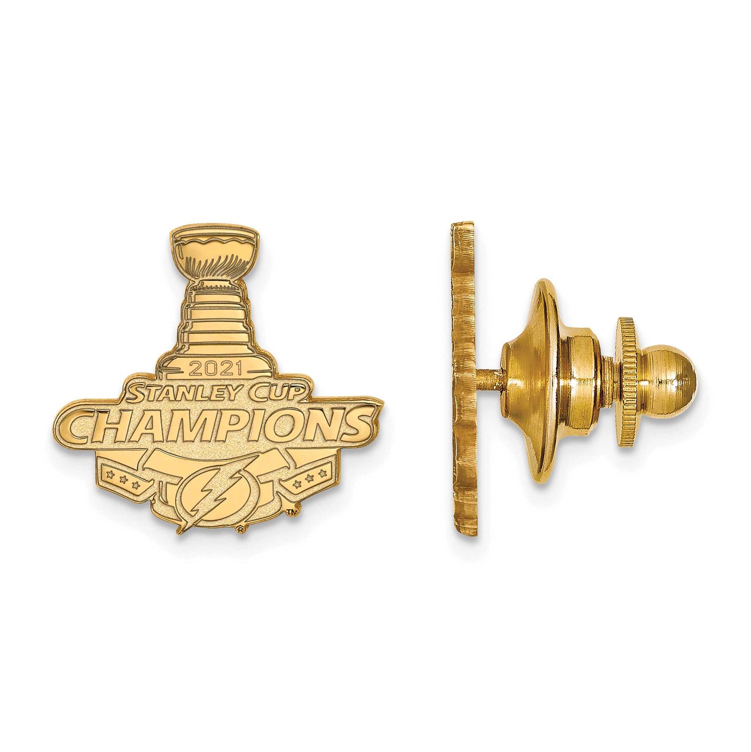 2021 Stanley Cup Champions Tampa Bay Lightning Tie Tac Gold-plated GP008LIG21