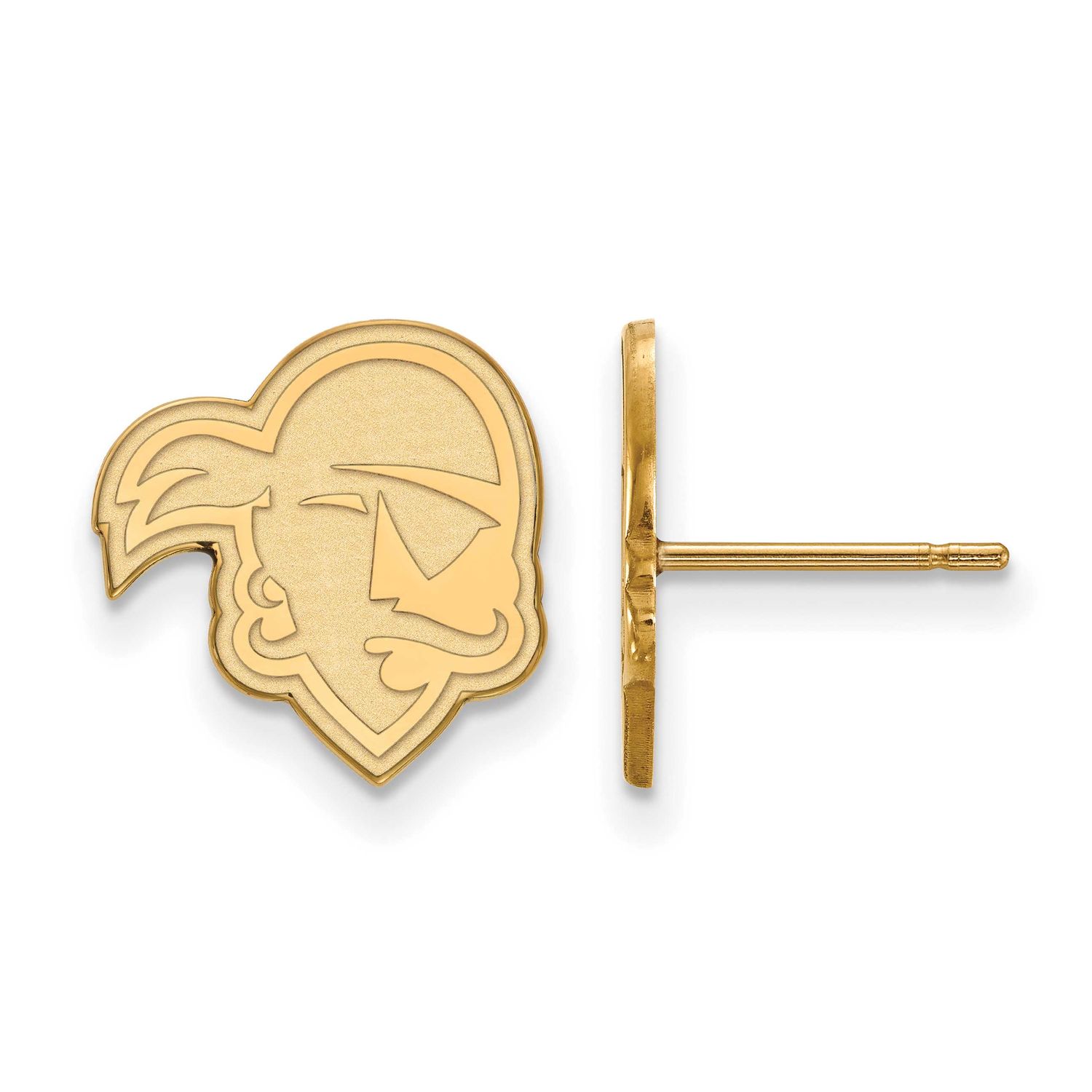 Seton Hall University Pirate Small Post Earrings Sterling Silver Gold-plated GP004SHU 886774898919