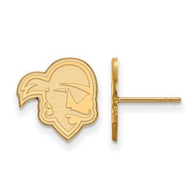 Seton Hall University Pirate Small Post Earrings Sterling Silver Gold-plated GP004SHU 886774898919