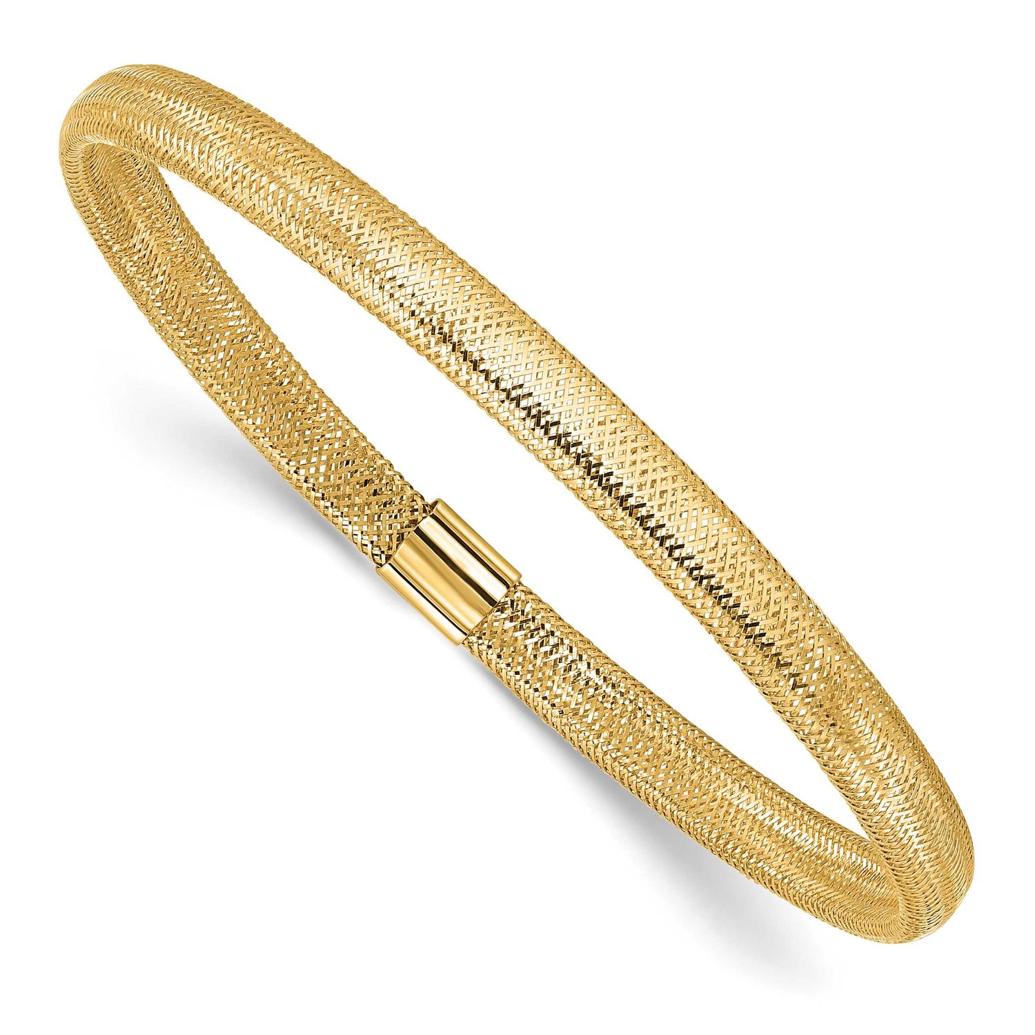Stretch Bracelet 10k Gold Polished 10LF668 196904289686