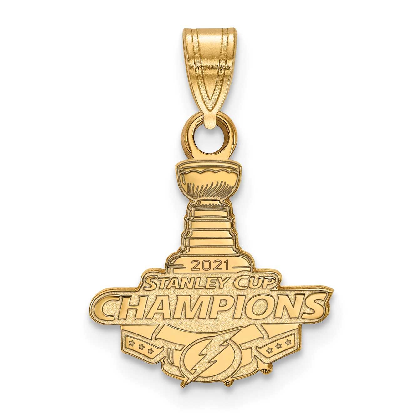 2021 Stanley Cup Champions Tampa Bay Lightning Small Pendant Gold-plated GP001LIG21