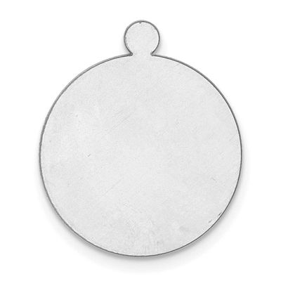 Round with Eyelet Stamping 14k White Gold WG1034/18