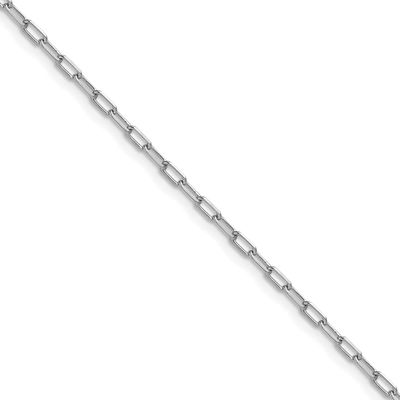 2.2mm Solid Beveled Diamond-Cut Paperclip Chain (100 Inch Spool) 14k White Gold PCLW060-100