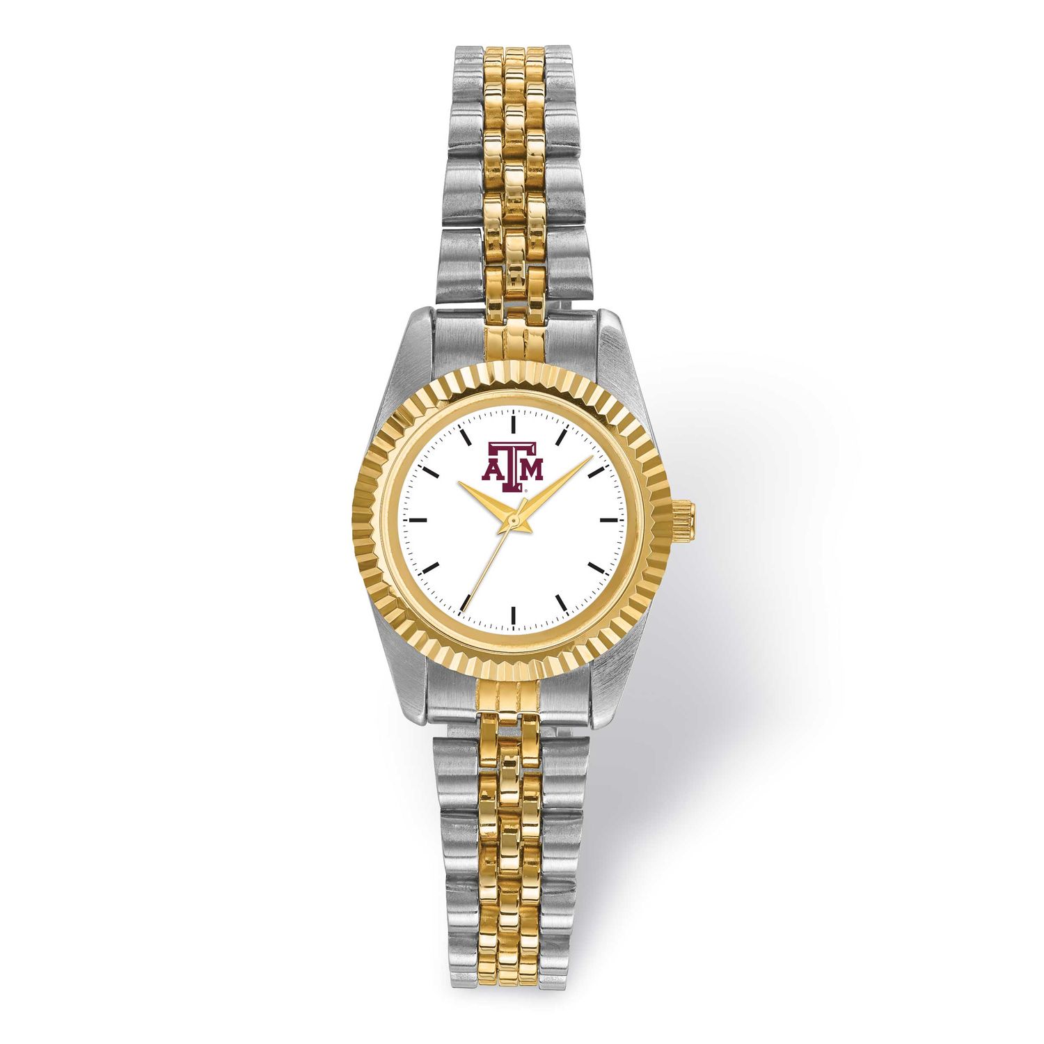 Texas A&amp;M University Pro Two-Tone Ladies Quartz Watch TAM167 191101125591