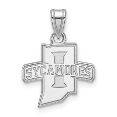 Indiana State University Sycamores Small Pendant 10k White Gold 1W001ISU 886774765679